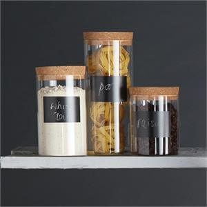 KitchenCraft Natural Elements Eco-Friendly Medium Glass Storage Canister